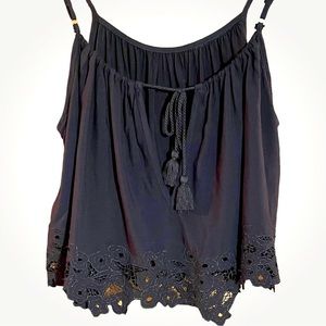 Forever 21 Cropped Embroidered Tank